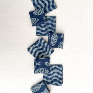 Indigo Duo Set – 4 Standard + 4 Cocktail Napkins